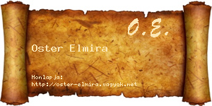 Oster Elmira névjegykártya
